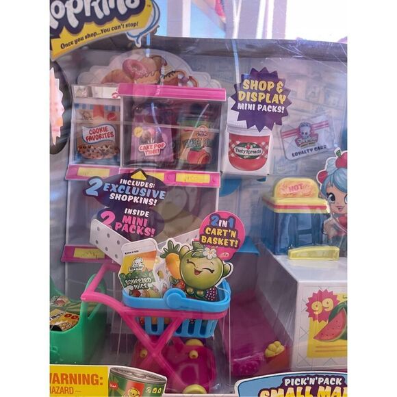 NEW! Shopkins Pick N Pack Small Mart Grocery Store Playset Collectors Edition NI - Picture 3 of 13
